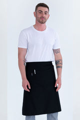 Prochef 3/4 Black Waist Apron