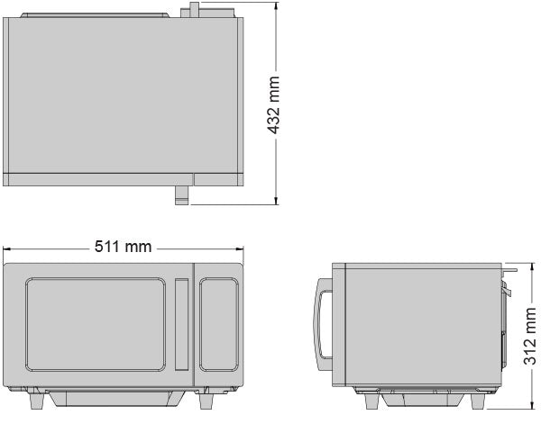 Light Duty Commercial Microwave