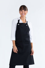 Aussie Chef Monaco Bib Apron Black