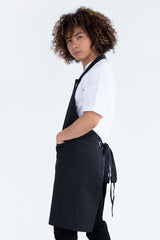 Aussie Chef Monaco Bib Apron Black