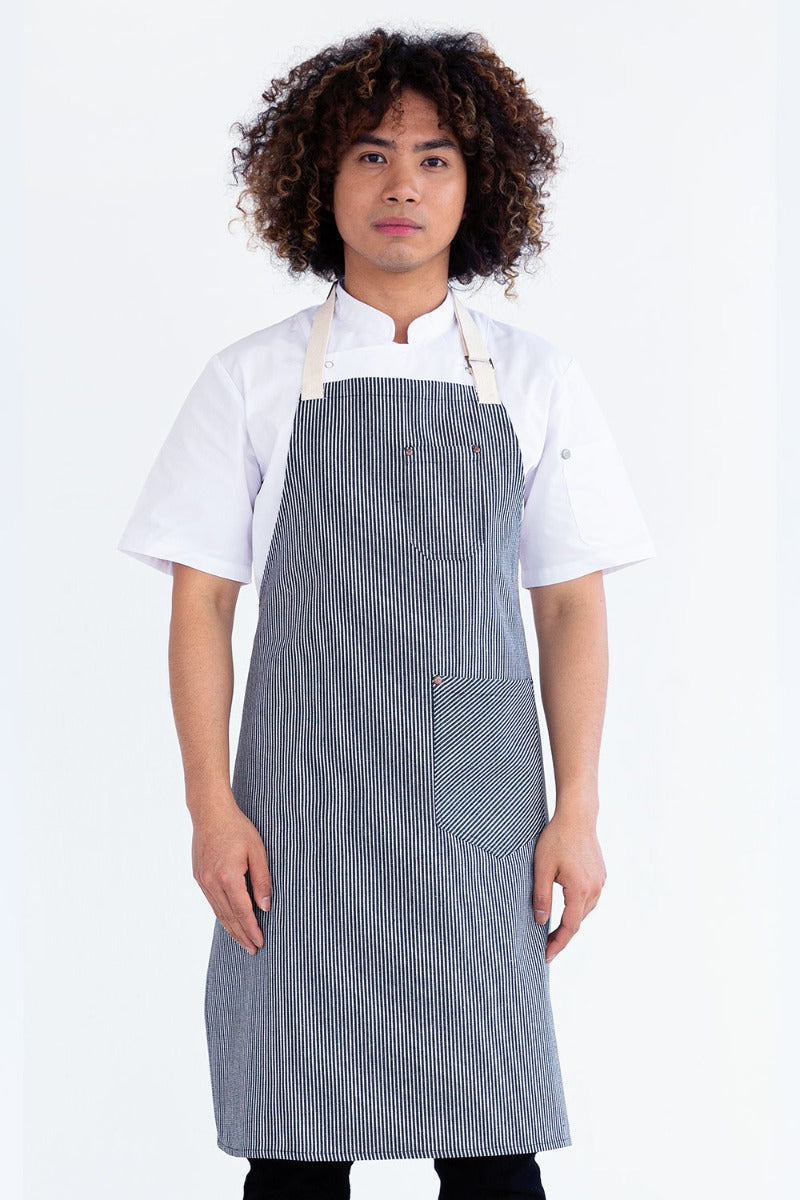 Aussie Chef Paris Bib Apron Black