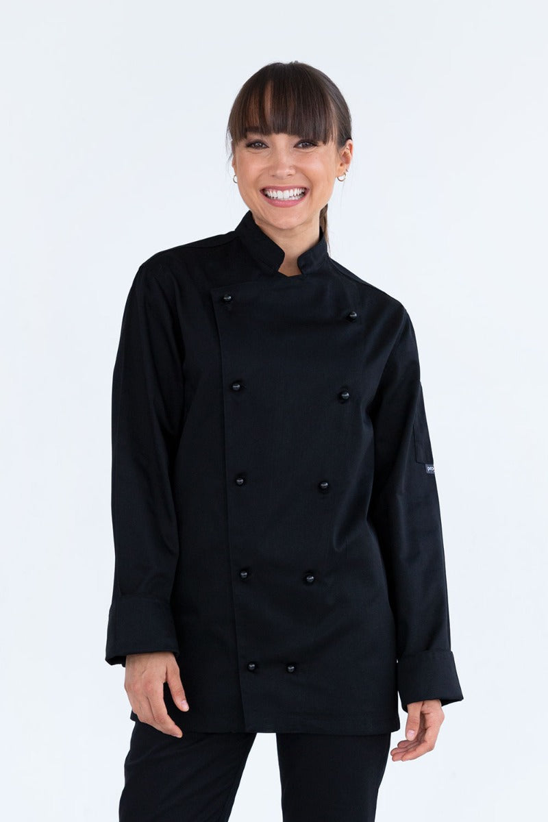 Prochef Jacket Black Long Sleeve | Classic Style