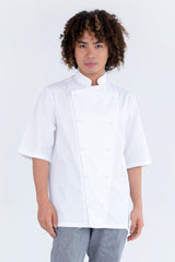 Prochef Jacket White Short Sleeve | Classic Style