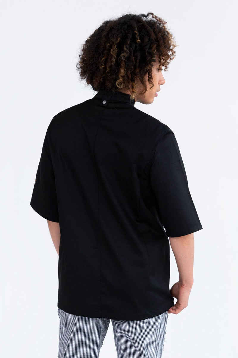 Prochef Jacket Short Sleeve Black | Classic Style