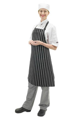 Aussie Chef Chef Bib Apron Black/White