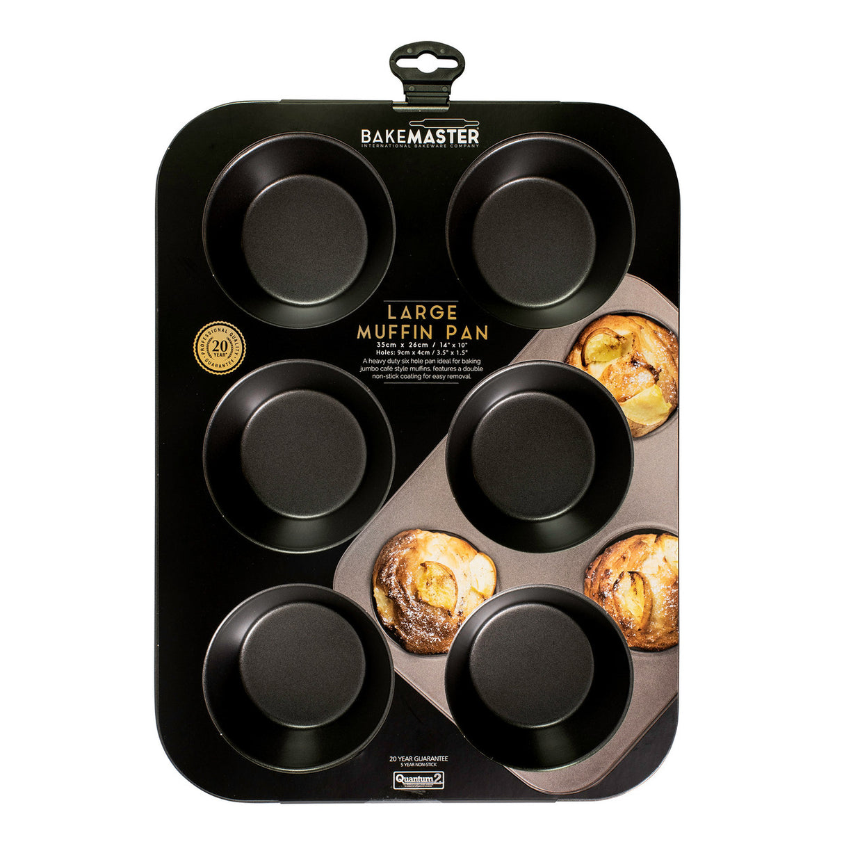 Bakemaster 6 Cup Large Muffin Tray