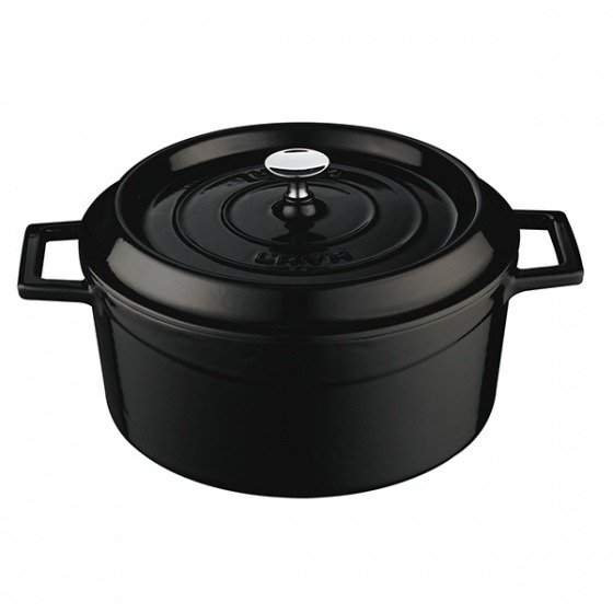 Lava Cast Iron Casserole Black