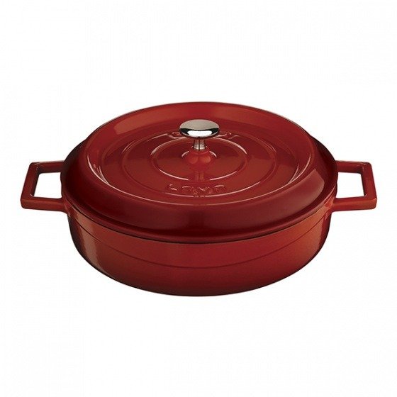 Lava Cast Iron Low Casserole RED