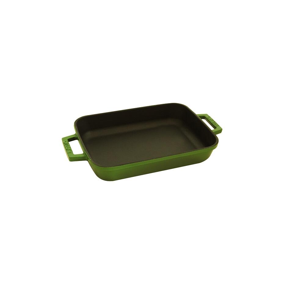 Lava Cast Iron Rectangular Dish GREEN