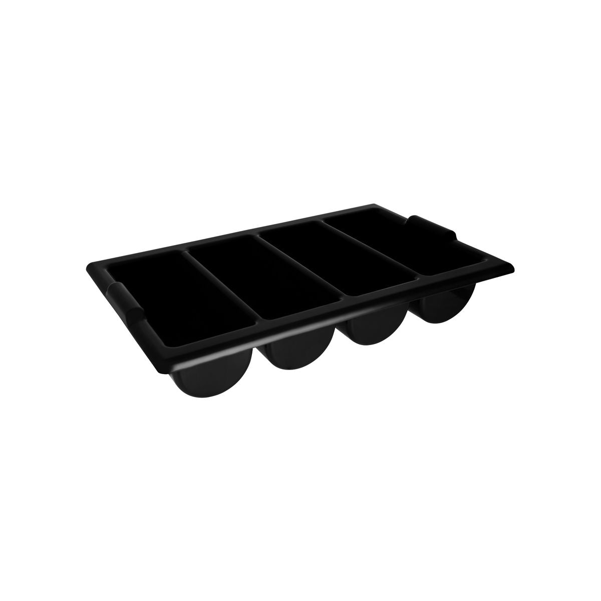 Cutlery Box Black 4 Compartment