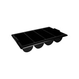 Cutlery Box Black 4 Compartment