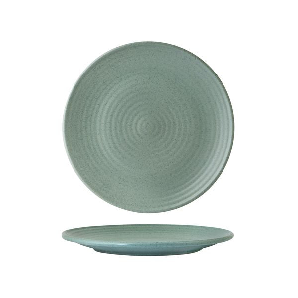 Zuma Mint Round Plate 210mm  - Ribbed