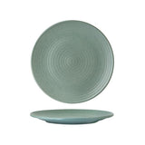 Zuma Mint Round Plate 210mm  - Ribbed