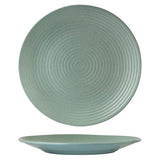 Zuma Mint Round Plate 310mm  - Ribbed