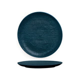 Luzerne Navy Blue Linen Round Plate 260mm