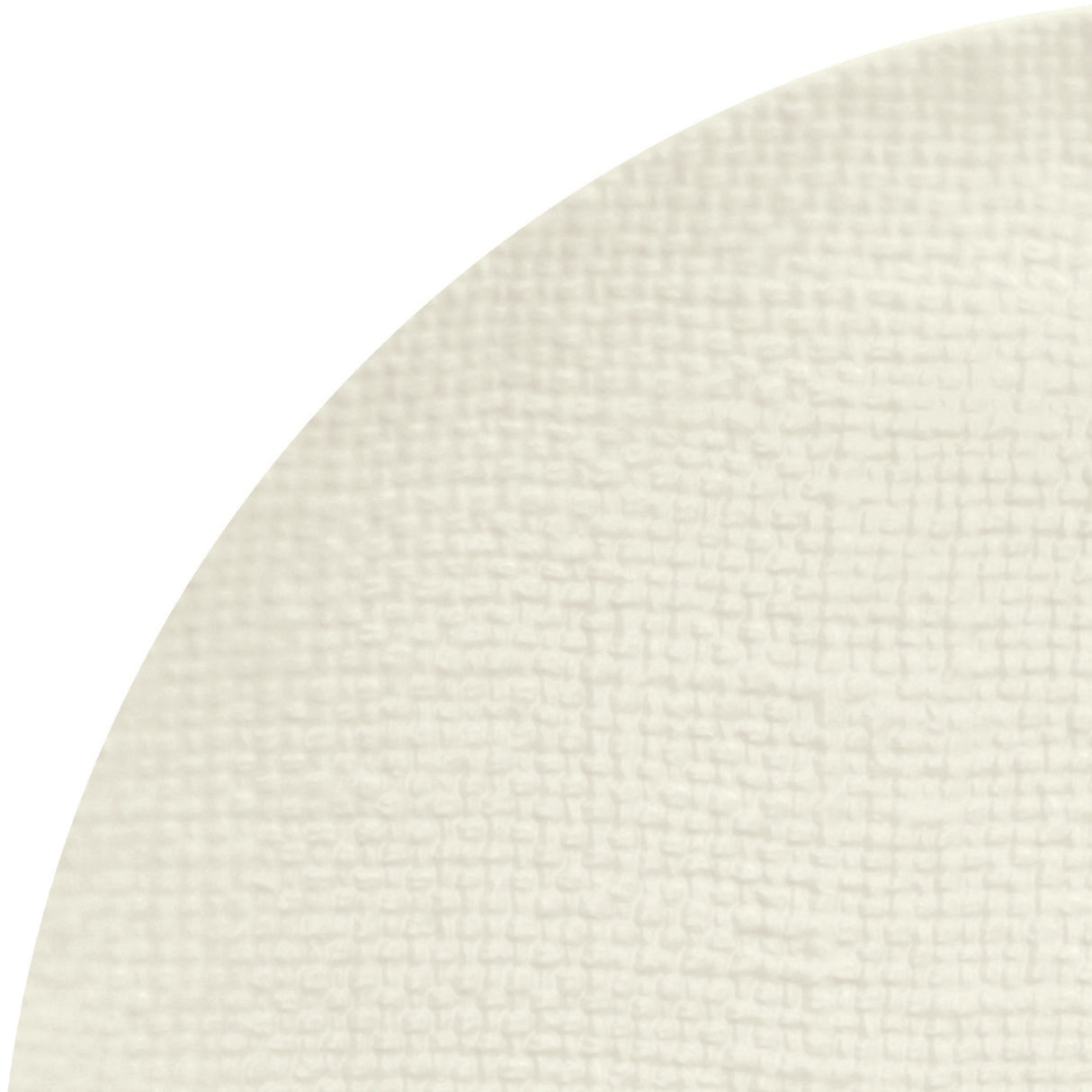 Luzerne Reactive White Linen Round Flat Coupe Plate 285mm