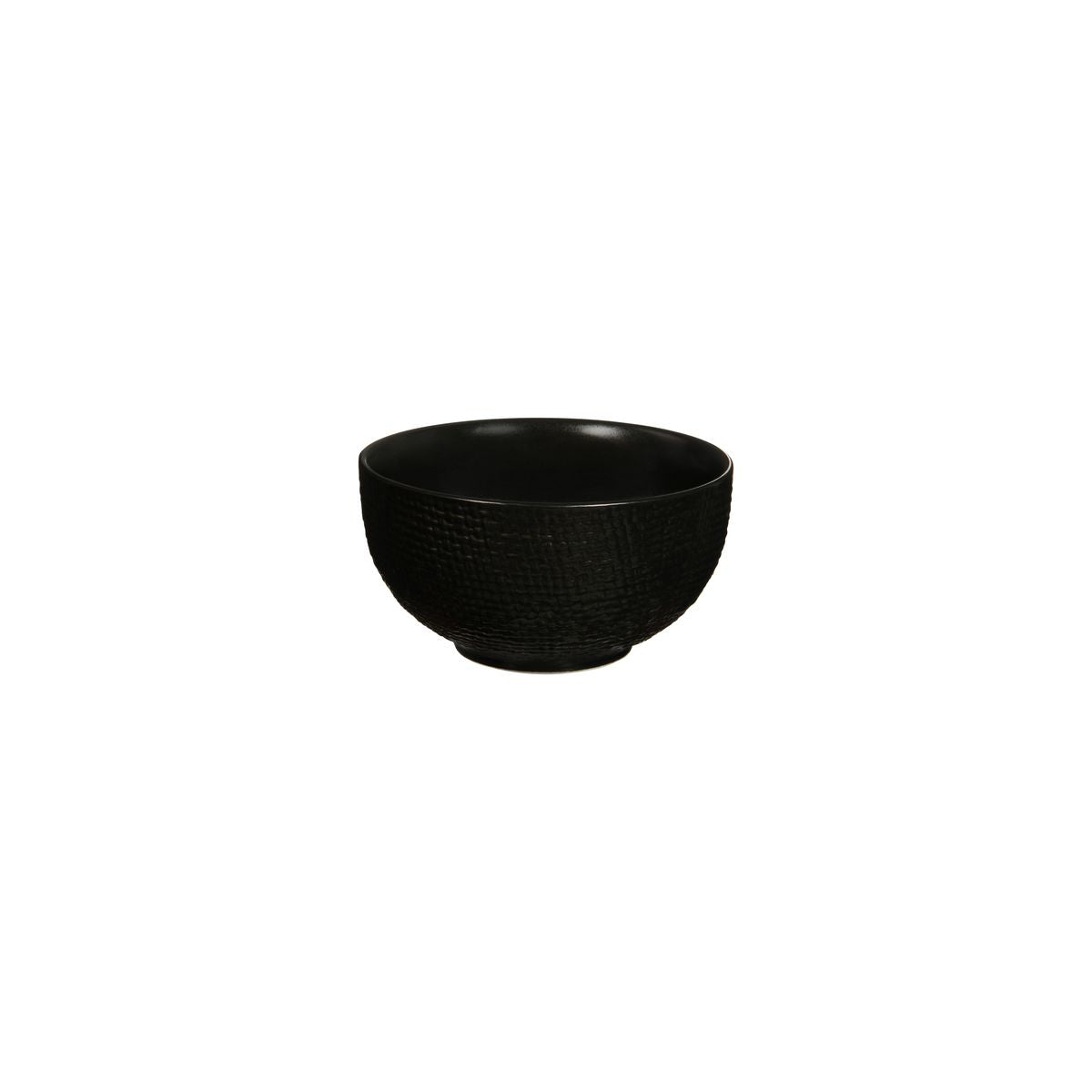 Luzerne Black Linen Round Bowl