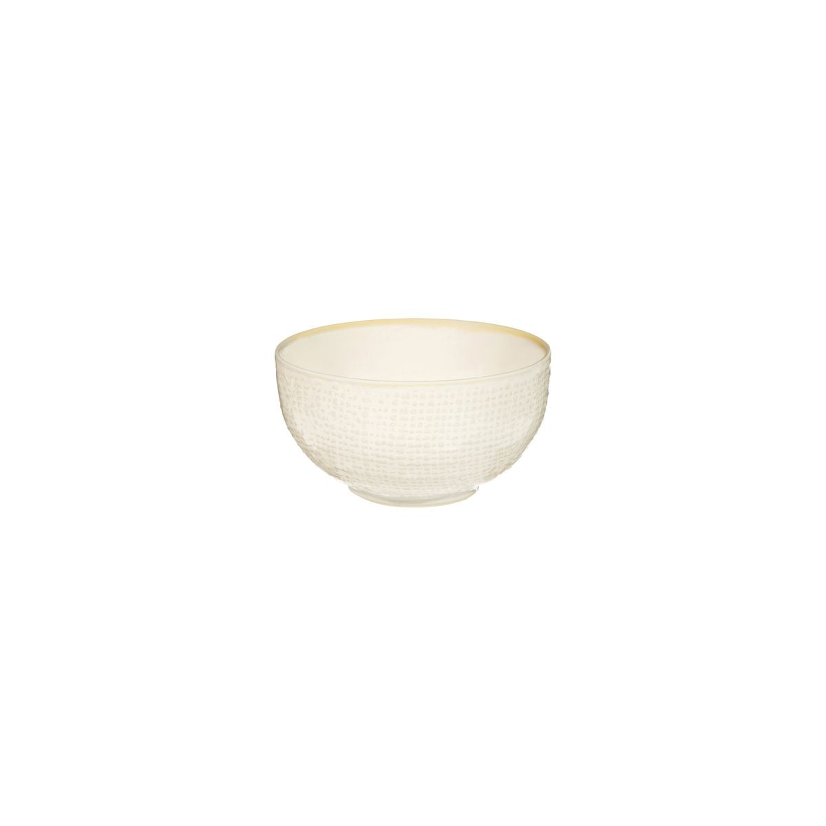 Luzerne Reactive White Linen Round Bowl