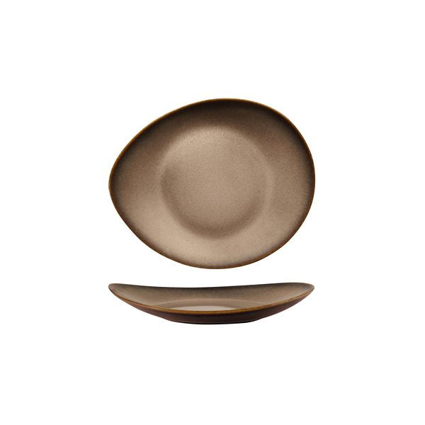 Luzerne Rustic Sama Oval Coupe Plate