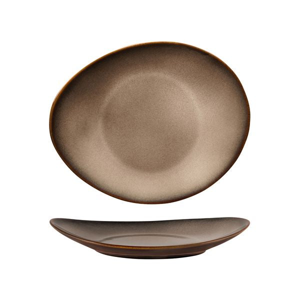 Luzerne Rustic Sama Oval Coupe Plate