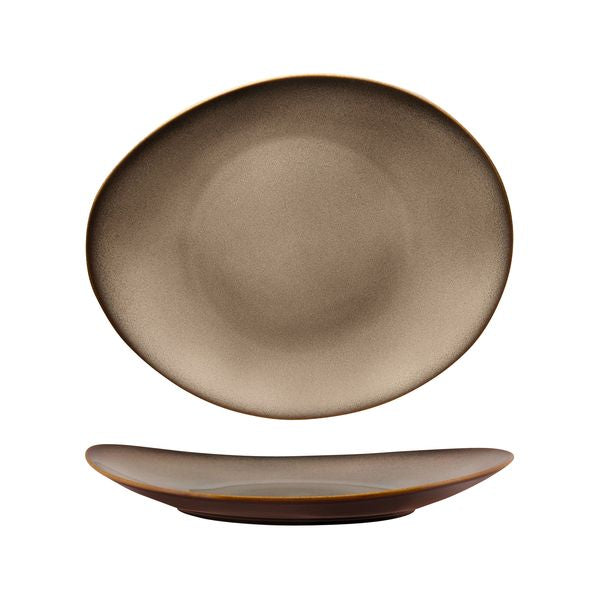 Luzerne Rustic Sama Oval Coupe Plate