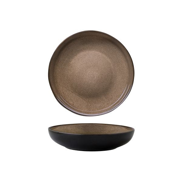 Luzerne Rustic Chestnut Round Share Bowl