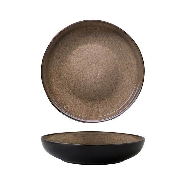 Luzerne Rustic Chestnut Round Share Bowl