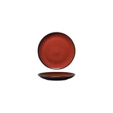 Luzerne Rustic Crimson Round Coupe Plate 165mm