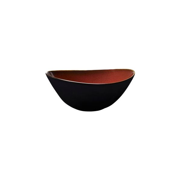 Luzerne Rustic Crimson Oval Share Bowl