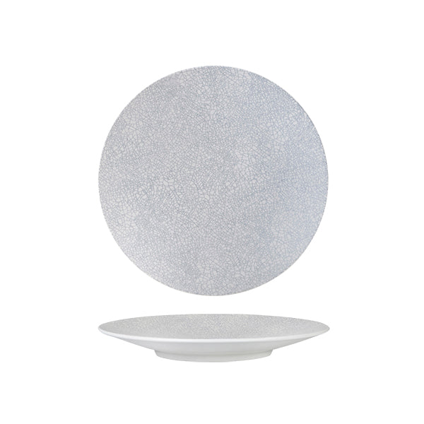 Luzerne Zen Grey Web Round Plate 235mm