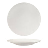 Luzerne White Swirl Round Coupe Plate 310mm