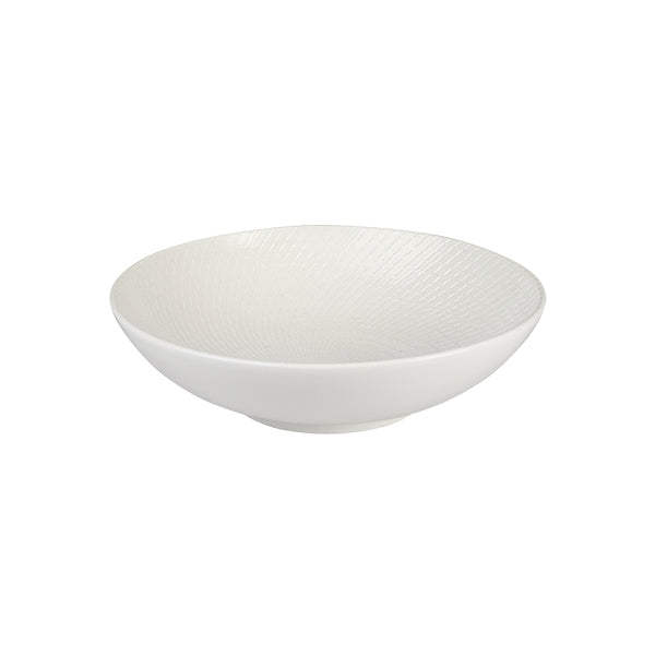 Luzerne White Swirl Round Bowl 290mm