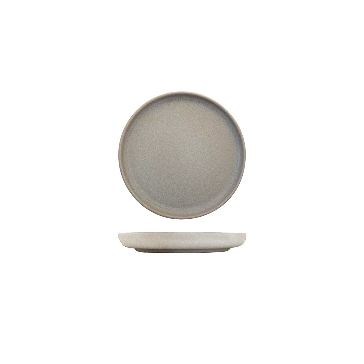 Eclipse Uno Grey Round Plate