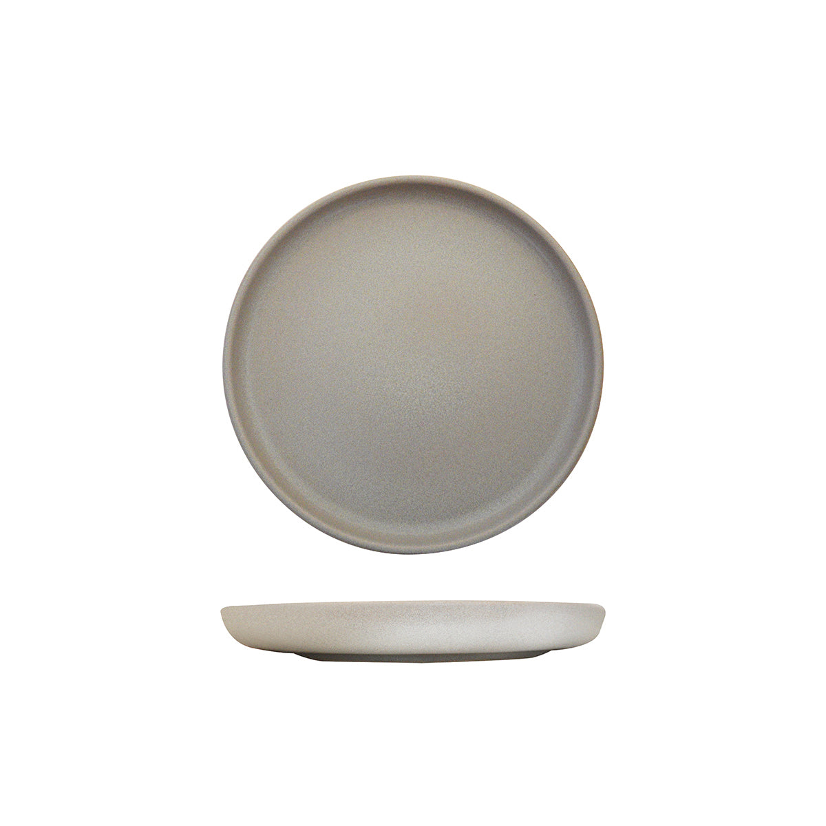 Eclipse Uno Grey Round Plate