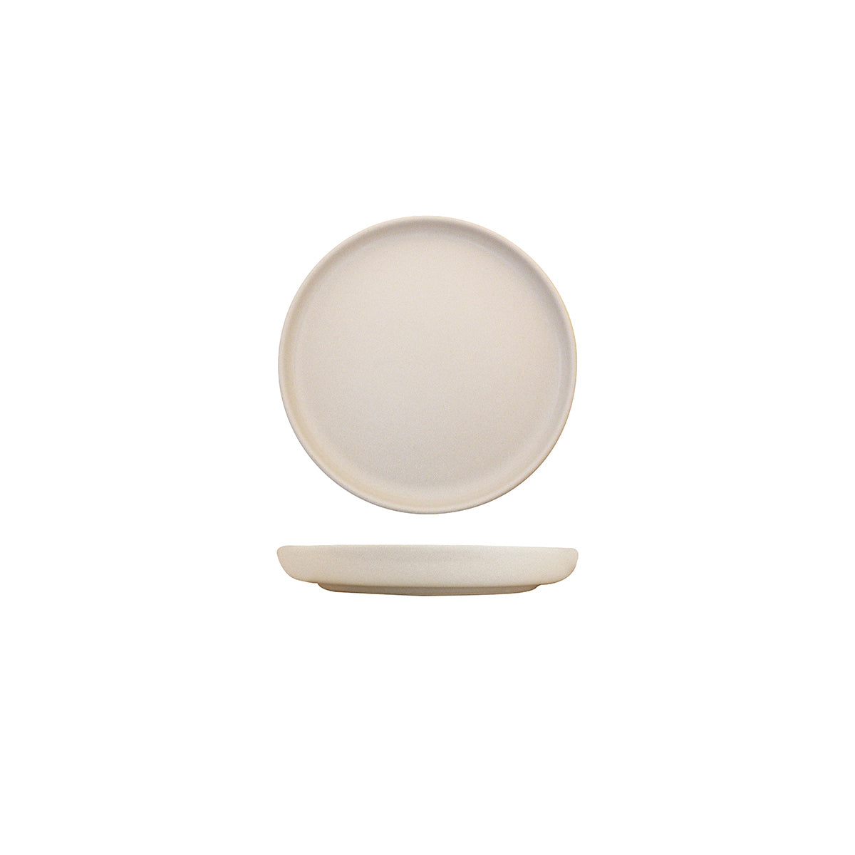 Eclipse Uno Cream Round Plate