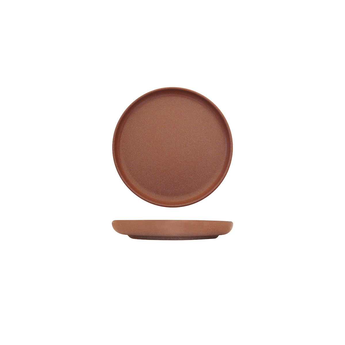 Eclipse Uno Brown Round Plate