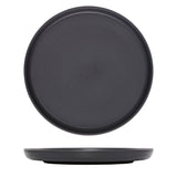 Eclipse Uno Black Round Plate