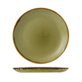 Dudson Harvest Green Round Coupe Plate