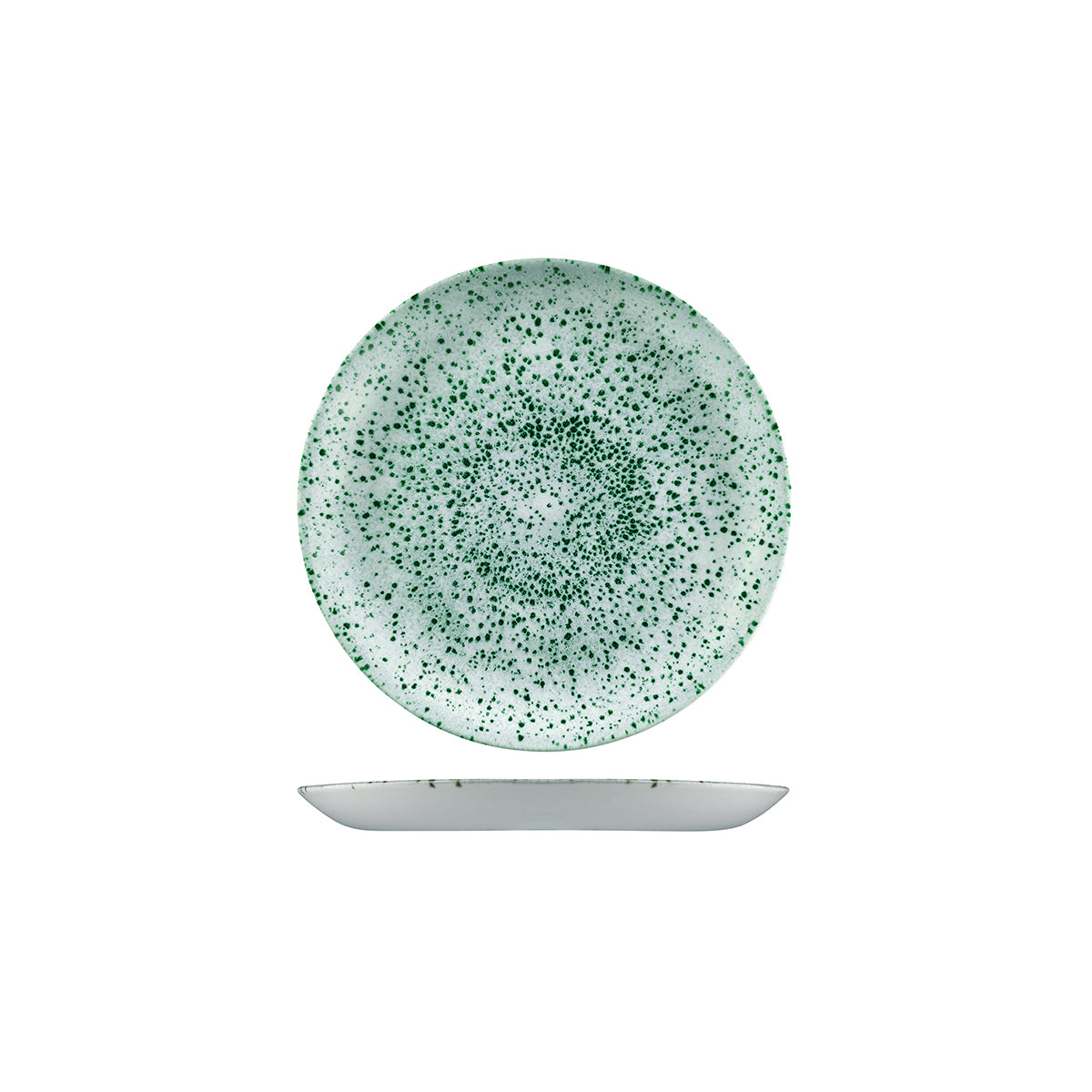 Mineral - Green Round Coupe Plate