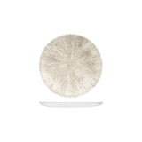 Agate Grey Stone Round Coupe Plate