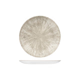 Agate Grey Stone Round Coupe Plate