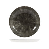 Quartz black Stone Round Coupe Plate