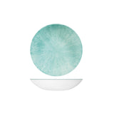 Aquamarine Stone Round Coupe Bowl