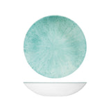 Aquamarine Stone Round Coupe Bowl