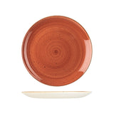 Churchill Stonecast Spiced Orange Round Coupe Plate