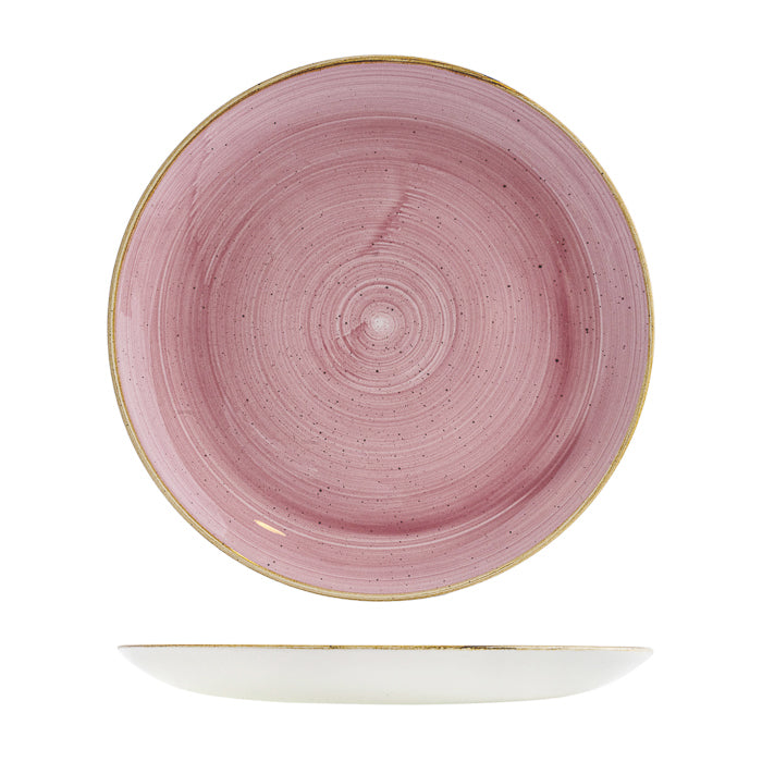 Churchill Stonecast Petal Pink Round Coupe Plate