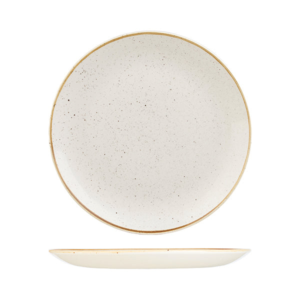 Churchill Stonecast Barley White Round Coupe Plate