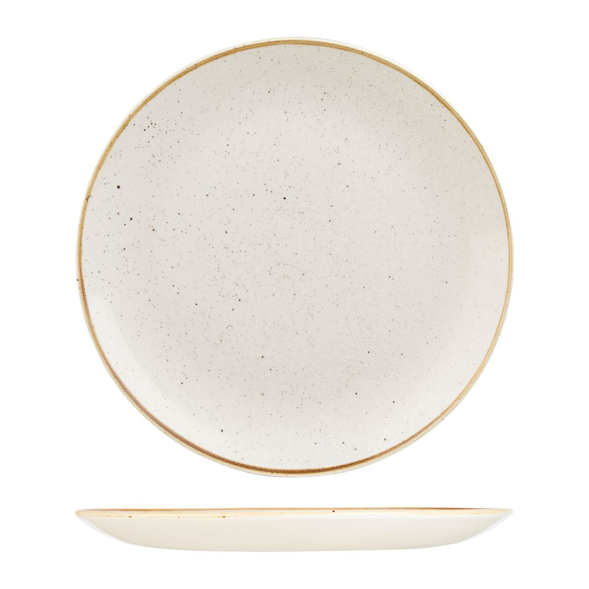 Churchill Stonecast Barley White Round Coupe Plate