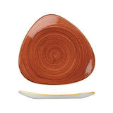 Churchill Stonecast Spiced Orange Triangular Plate