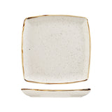 Churchill Stonecast Barley White Deep Square Plate